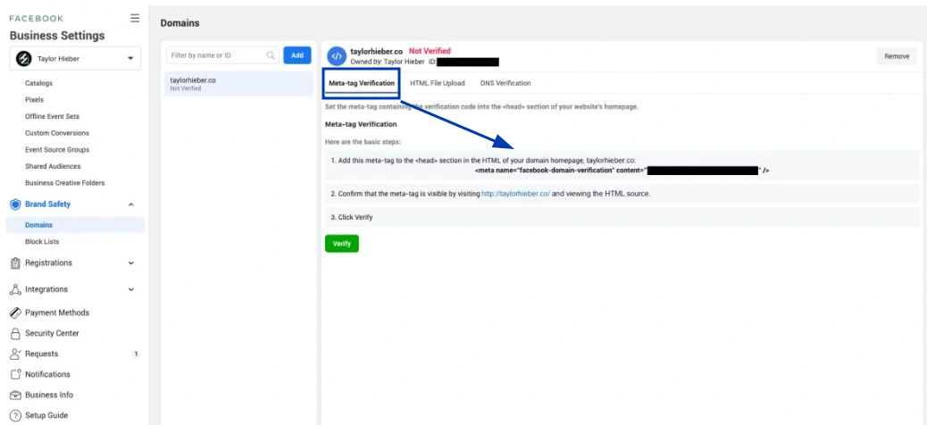 Add Meta Tags to Shopify for Facebook 4